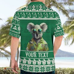 Personalised Australia Koala Christmas Hawaiian Shirt Santa Koala Stay Cool