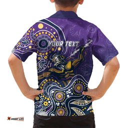 Personalised Storm Rugby Aboriginal Hawaiian Shirt 2024 GO Storms