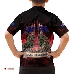 Australia And New Zealand ANZAC Day Hawaiian Shirt Soldiers Lest We Forget