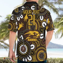 Custom Hawthorn NAIDOC Week 2024 Hawaiian Shirt Fire Burning Aboriginal Dots Art
