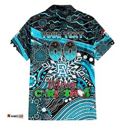 Merry Christmas AFL Power Hawaiian Shirt Aboriginal Santa Football Mascot