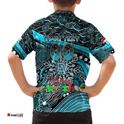 Merry Christmas AFL Power Hawaiian Shirt Aboriginal Santa Football Mascot