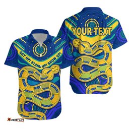 Custom Personalised Eels NAIDOC Week Hawaiian Shirt Aboriginal Get Up