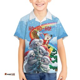 Personalised Australia Koala Christmas Hawaiian Shirt Santa Claus Ho Ho Ho