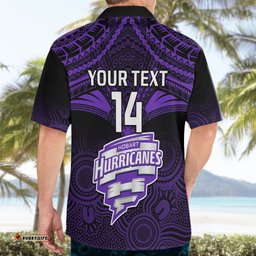 Custom Hobart Hurricanes Cricket Hawaiian Shirt Unique Indigenous Art Mix Polynesian Pattern