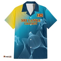 Custom Sri Lanka Cricket Hawaiian Shirt 2024 World Cup Go The Lions