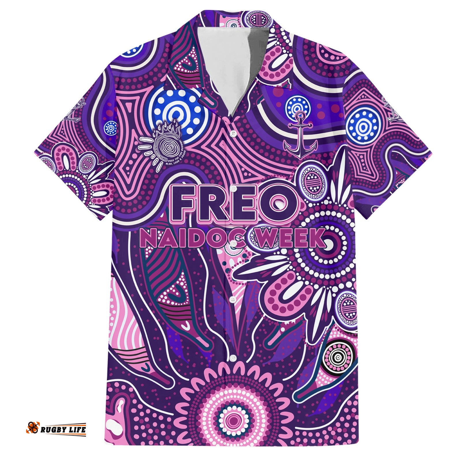 Personalised Freo NAIDOC Week 2024 Hawaiian Shirt Aussie Aboriginal Art