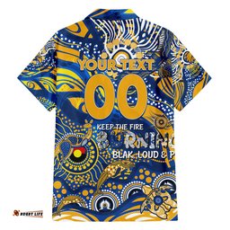 Custom NAIDOC Week 2024 Eagles Hawaiian Shirt Aboriginal Animals Keep The Fire Burning