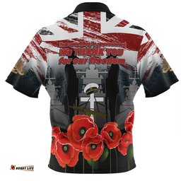 Australia Navy Force Anzac Day Custom Hawaiian Shirt - We Thank You For Our Freedom Hawaiian Shirt