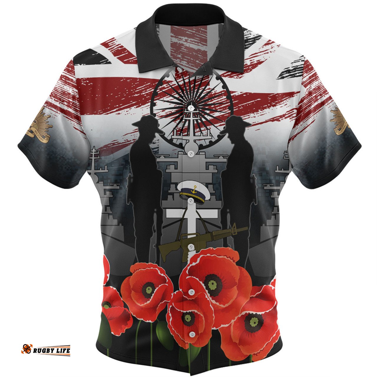 Australia Navy Force Anzac Day Custom Hawaiian Shirt - We Thank You For Our Freedom Hawaiian Shirt