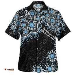 Australia Aboriginal Hawaiian Shirt - The More You Know The Less You Need Blue Hawaiian Shirt