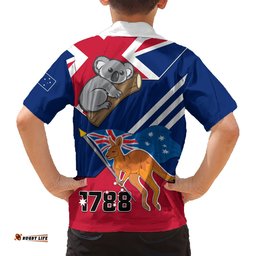 Australia Day Kangaroo and Koala With Flag Hawaiian Shirt