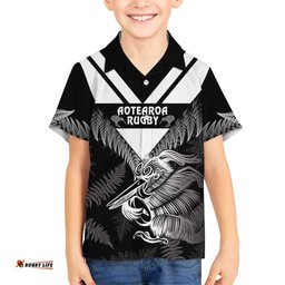 Aotearoa Silver Fern Rugby Custom Hawaiian Shirt 2024 Go Kiwi