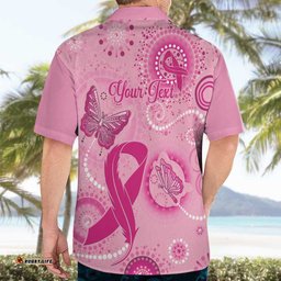 Personalised Australia Indigenous Hawaiian Shirt Breast Cancer Ribbon Think Pink Pink Version