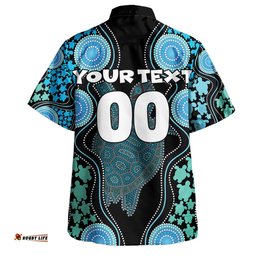 Australia Hawaiian Shirt - Aboriginal Art Color Turtle Inspired