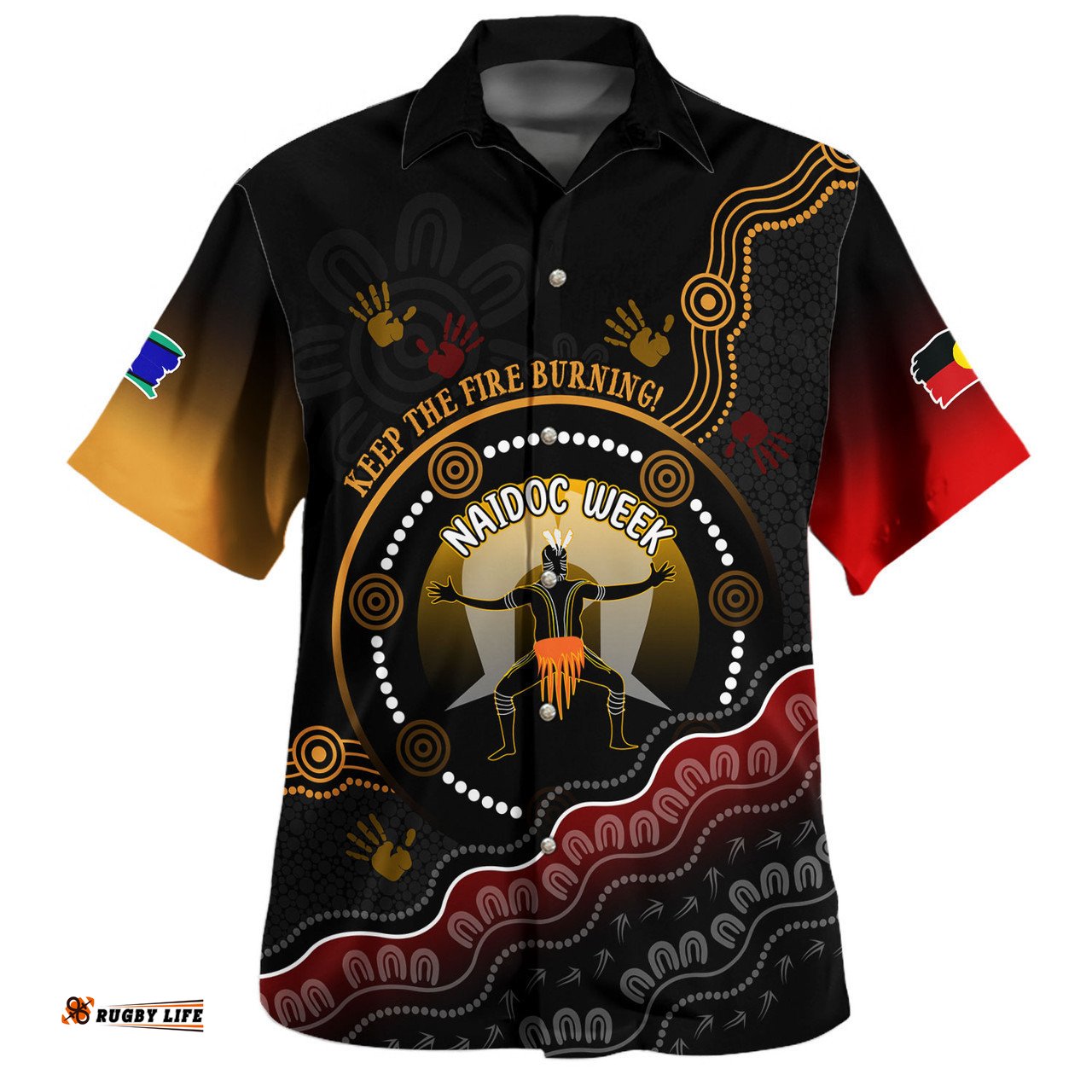 Australia Hawaiian Shirt Naidoc Week Aboriginal Inspired And Torres Strait Islander Culture