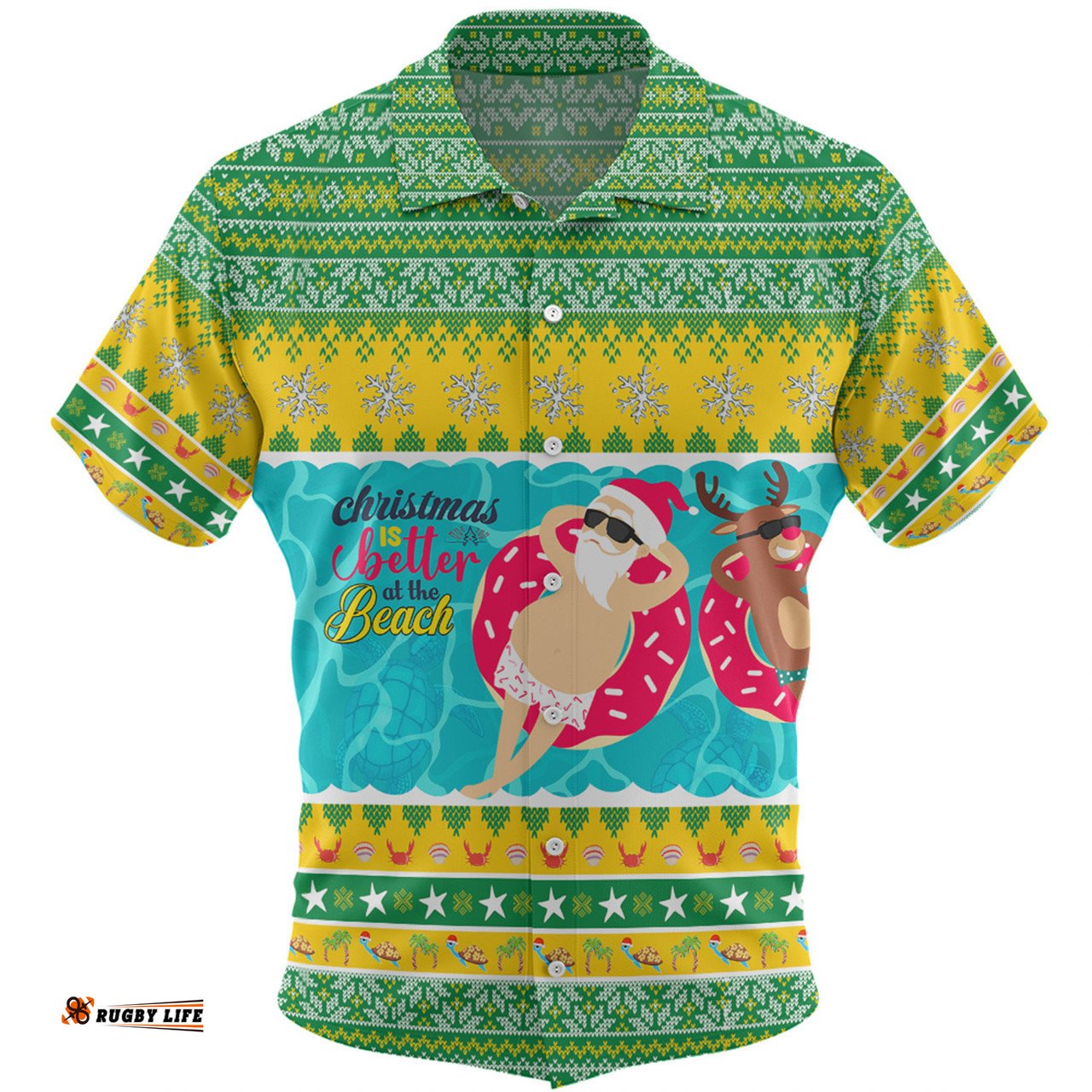 Australia Christmas Custom Hawaiian Shirt - Christmas Is Better At The Beach Hawaiian Shirt