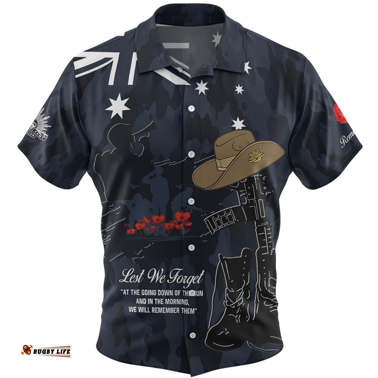 Australia Anzac Day Hawaiian Shirt - Anzac Day The Australian Army Hawaiian Shirt
