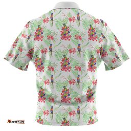 Australia Rainbow Lorikeets Hawaiian Shirt - Rainbow Lorikeets Colorful Tropical Exotic Flowers Hawaiian Shirt