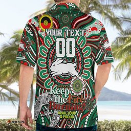 Custom NAIDOC Week 2024 Rabbitohs Hawaiian Shirt Mascot Rugby