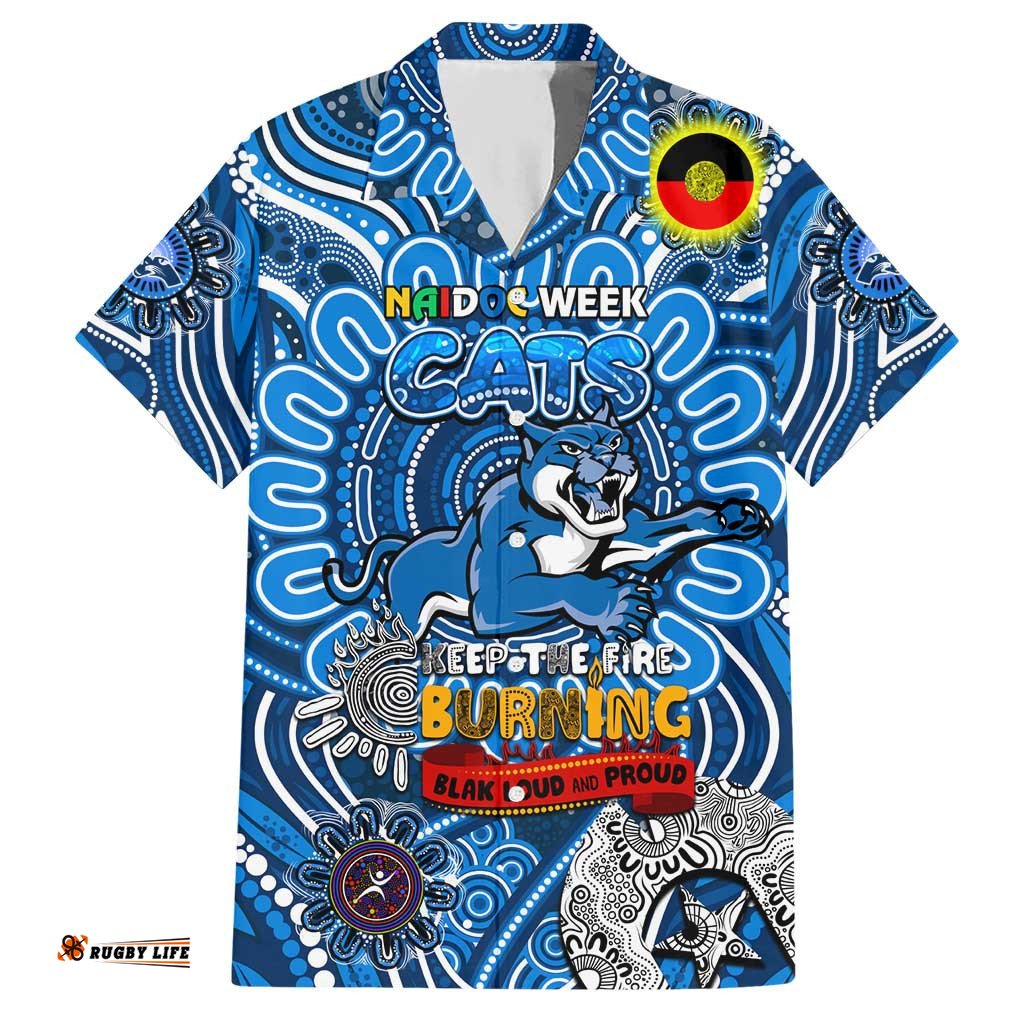 Custom Geelong Cats NAIDOC Week 2024 Hawaiian Shirt Mascot Football