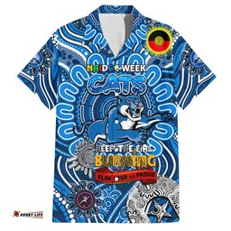 Custom Geelong Cats NAIDOC Week 2024 Hawaiian Shirt Mascot Football
