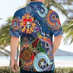 Personalised Knights NAIDOC Week 2024 Hawaiian Shirt Australia Aboriginal Dot Painting