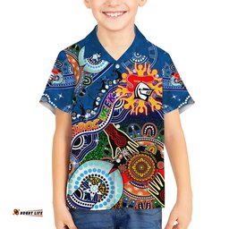 Personalised Knights NAIDOC Week 2024 Hawaiian Shirt Australia Aboriginal Dot Painting