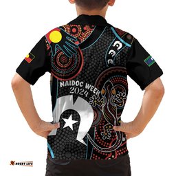 NAIDOC Week 2024 Hawaiian Shirt Keep The Fire Burning Indigenous Art
