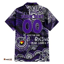 Custom NAIDOC Week 2024 Freo Hawaiian Shirt Aboriginal Animals Keep The Fire Burning
