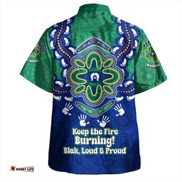 Australia Hawaiian Shirt Torres Strait Aboriginal Inspired Naidoc Symbol Pattern