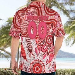 Personalised Swans NAIDOC Week 2024 Hawaiian Shirt Aussie Aboriginal Art