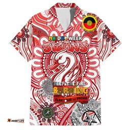 Custom Sydney Swans NAIDOC Week 2024 Hawaiian Shirt Mascot Football