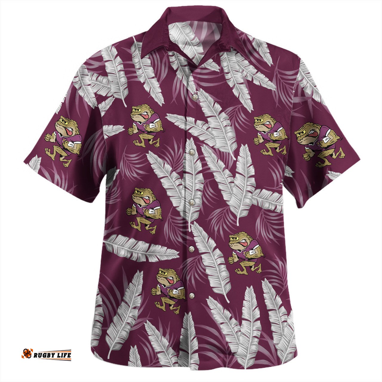 Cane Toads Custom Hawaiian Shirt - Tropical Patterns QLD Hawaiian Shirt