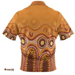 Australia Aboriginal Custom Hawaiian Shirt - Brown Aboriginal Dot Hawaiian Shirt