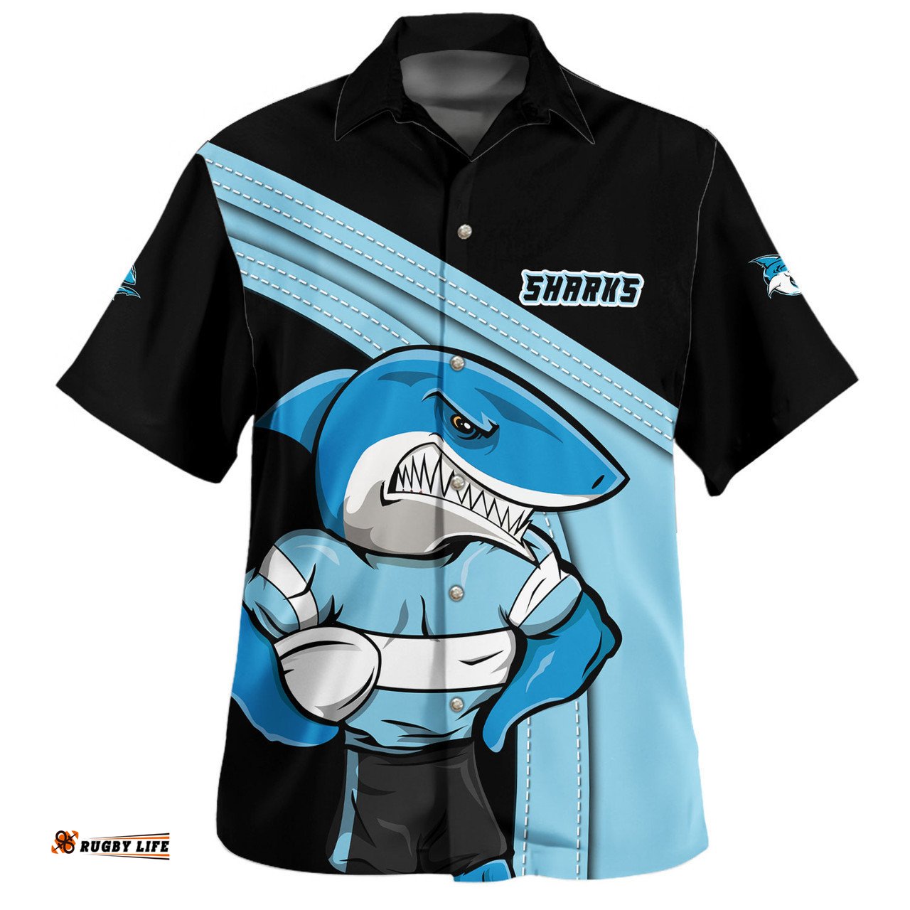 Cronulla-Sutherland Sharks Hawaiian Shirt Custom Team Of Us Die Hard Fan Supporters
