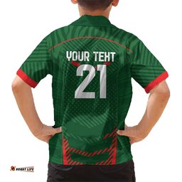 Custom Bangladesh Cricket Hawaiian Shirt Go Tigers Sporty Version