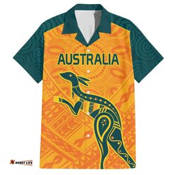 Custom Australia Rugby Hawaiian Shirt Summer Paris 2024