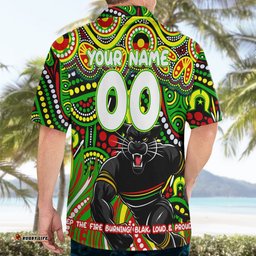 Custom Australia NAIDOC Week 2024 Hawaiian Shirt Penrith Panthers Mascot Keep The Fire Burning