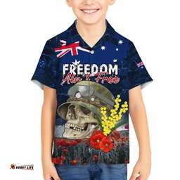 Australia ANZAC Day Hawaiian Shirt Freedom Ain't Free