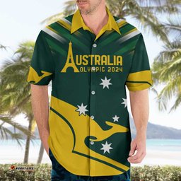 Personalised Australia Go Paris 2024 Hawaiian Shirt National Color Ver2