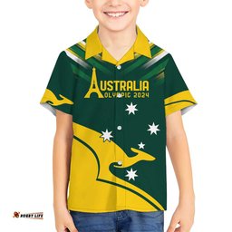 Personalised Australia Go Paris 2024 Hawaiian Shirt National Color Ver2