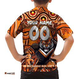 Custom Australia NAIDOC Week 2024 Hawaiian Shirt Wests Tigers Mascot Keep The Fire Burning