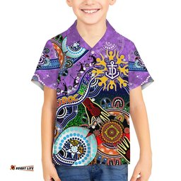 Custom NAIDOC Week 2024 Fremantle Dockers Freo Hawaiian Shirt Australia Aboriginal Dot Painting