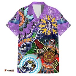 Custom NAIDOC Week 2024 Fremantle Dockers Freo Hawaiian Shirt Australia Aboriginal Dot Painting
