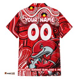 Custom Australia NAIDOC Week 2024 Hawaiian Shirt Dolphins Mascot Keep The Fire Burning