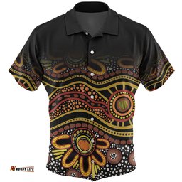 Australia Aboriginal Custom Hawaiian Shirt - Dot In Aboriginal Style Hawaiian Shirt