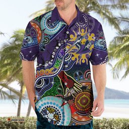 Personalised Storm NAIDOC Week 2024 Hawaiian Shirt Australia Aboriginal Dot Painting
