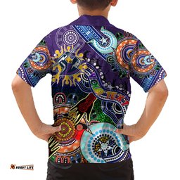 Personalised Storm NAIDOC Week 2024 Hawaiian Shirt Australia Aboriginal Dot Painting