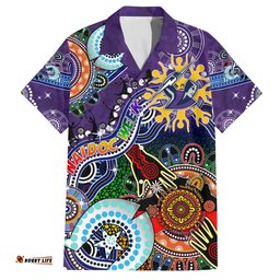 Personalised Storm NAIDOC Week 2024 Hawaiian Shirt Australia Aboriginal Dot Painting
